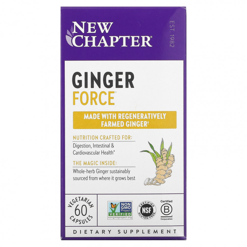  New Chapter, Ginger Force, 60    IHerb ()