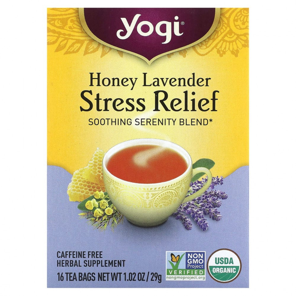  Yogi Tea, Stress Relief,   ,  , 16  , 29  (1,02 )  IHerb ()