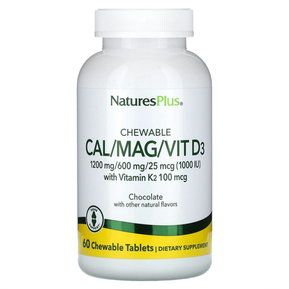   NaturesPlus,   Cal / Mag / Vit D3, , 60     -     , -  