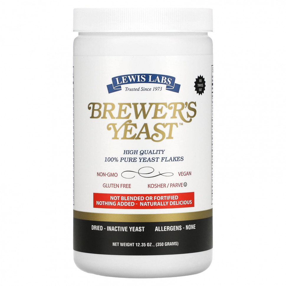   Lewis Labs, Brewer's Yeast , 12.35 oz (350 g)   -     , -,   