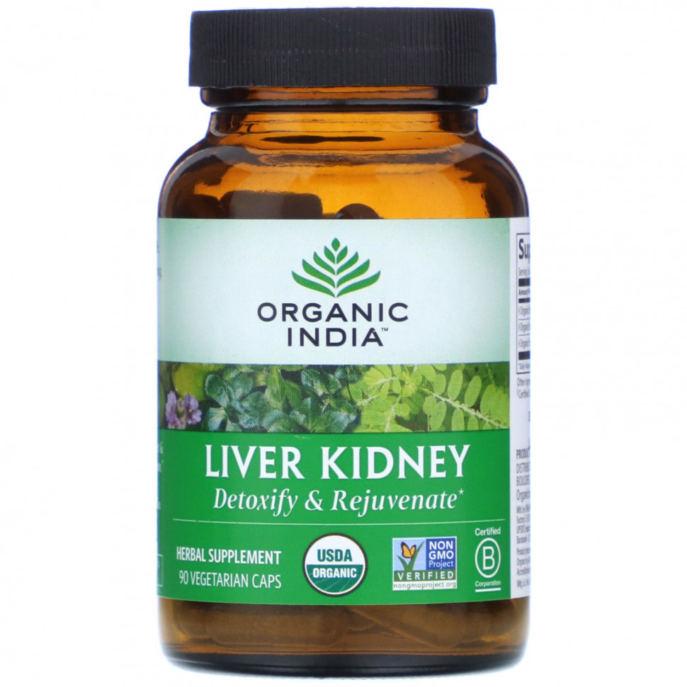   Organic India, Liver Kidney, 90     -     , -  