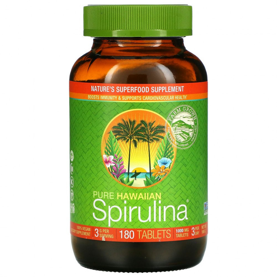   Nutrex Hawaii, Pure Hawaiian Spirulina, 1000 , 180    -     , -,   