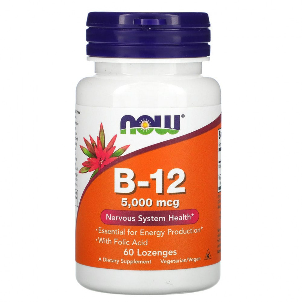   NOW Foods,  B12, 5000 , 60    -     , -  