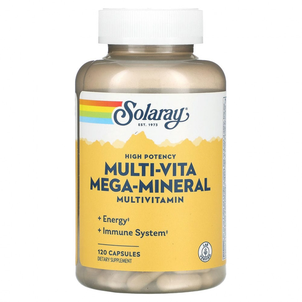   Solaray, High Potency Multi-Vita Mega-Mineral, , 120    -     , -,   
