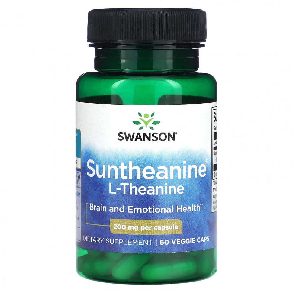   Swanson, Suntheanine, L-, 200 , 60     -     , -  