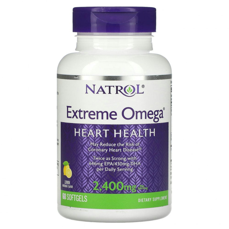   Natrol, Extreme Omega,   , 1200 , 60      -     , -  