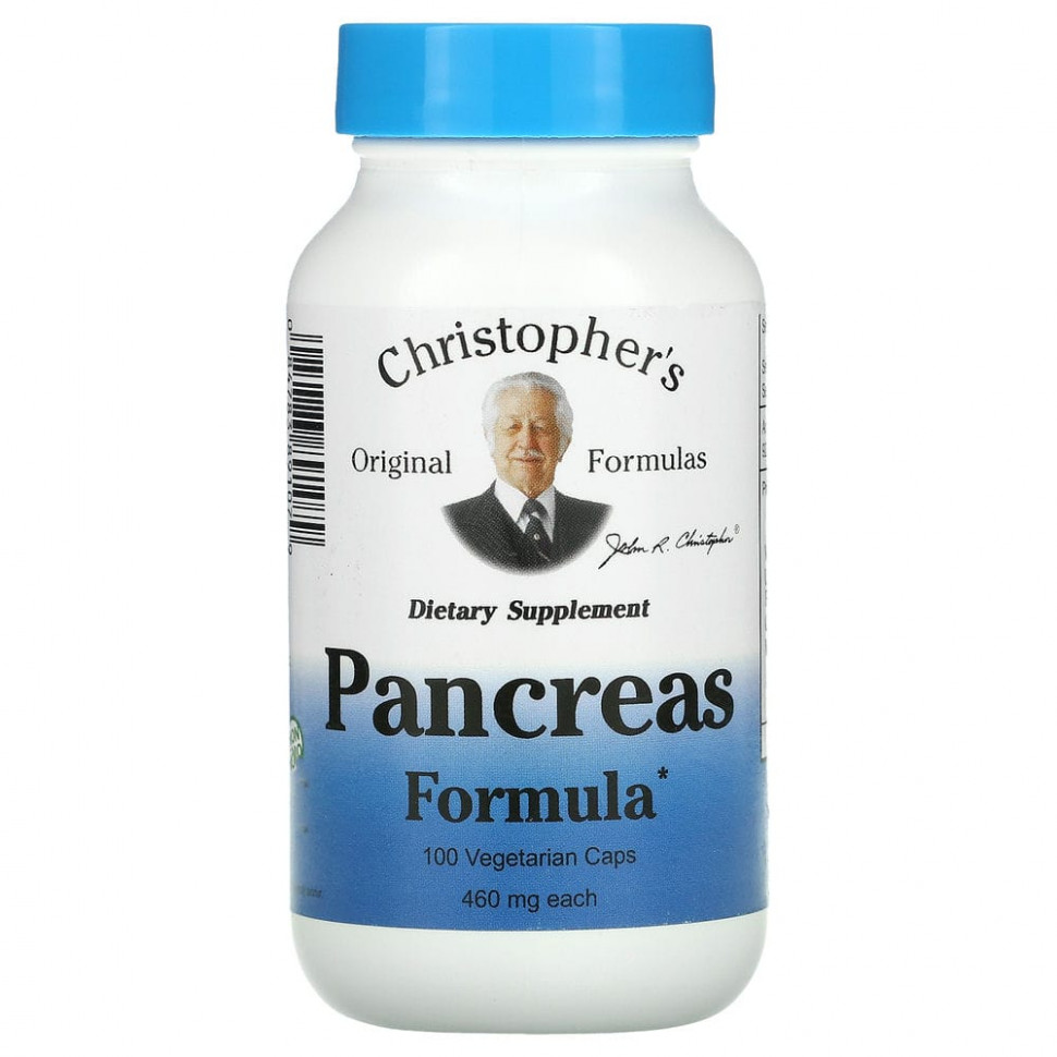   Christopher's Original Formulas, Pancreas Formula, 460 , 100     -     , -  