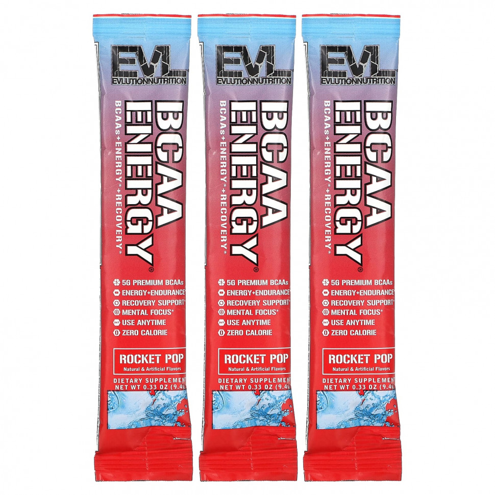   EVLution Nutrition, BCAA Energy, Rocket Pop, 3   9,4  (0,33 )   -     , -  