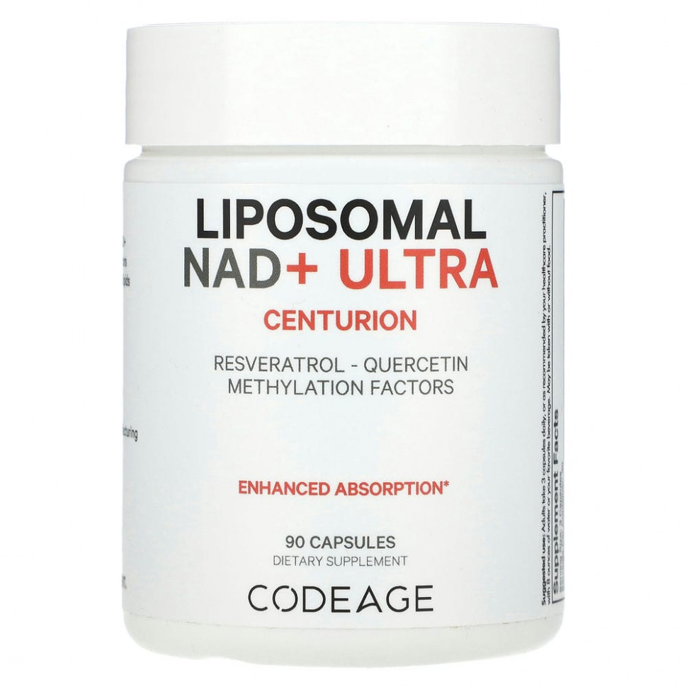   Codeage, Liposomal NAD + Ultra Centurion`` 90    -     , -  