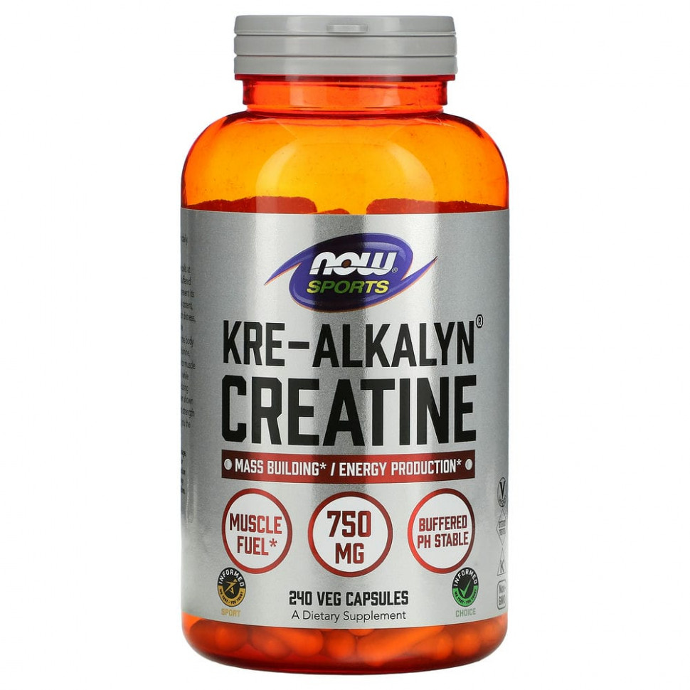   NOW Foods, Kre-Alkalyn Creatine    , 750 , 240     -     , -  