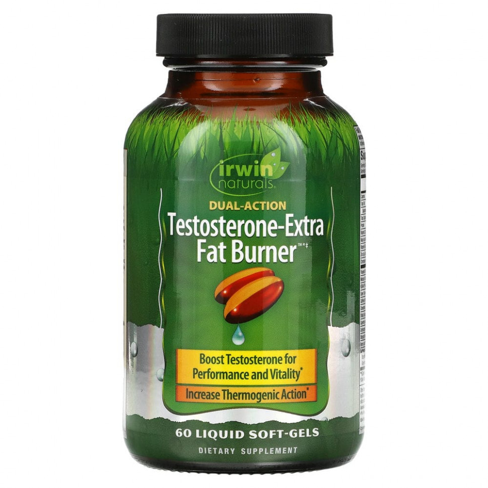  Irwin Naturals, Testosterone-Extra Fat Burner, 60    IHerb ()