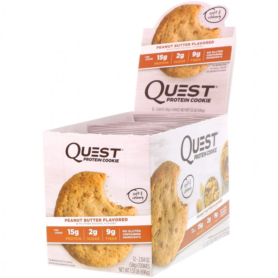   Quest Nutrition,  Protein Cookie   , 12 , 2,04  (58 )   -     , -  