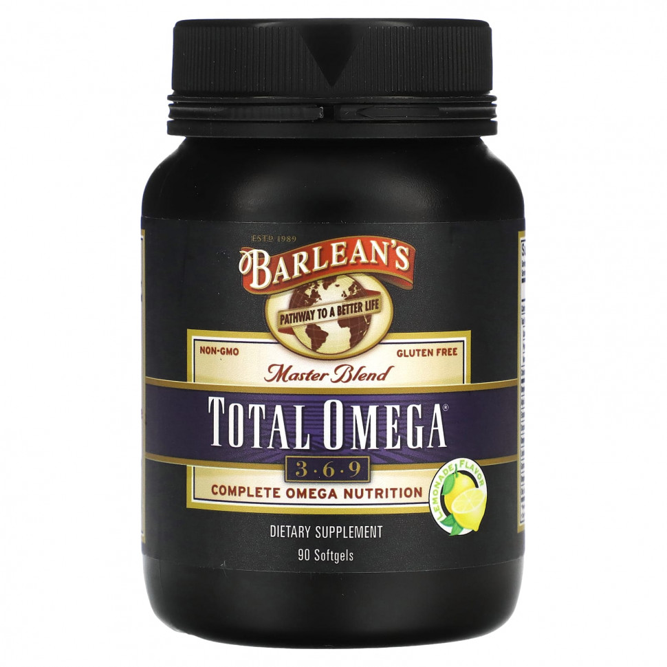   Barlean's, Master Blend, Total Omega 3-6-9, , 90     -     , -  