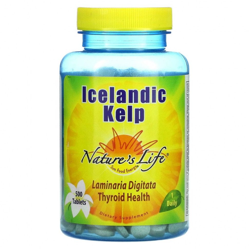   Nature's Life, Icelandic Kelp (  ), 500    -     , -,   