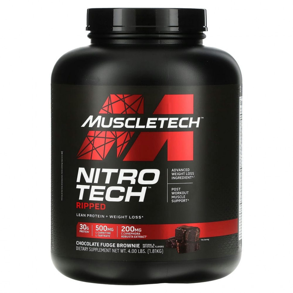   Muscletech, Nitro Tech Ripped,   +   ,      , 1,81  (4 )   -     , -  