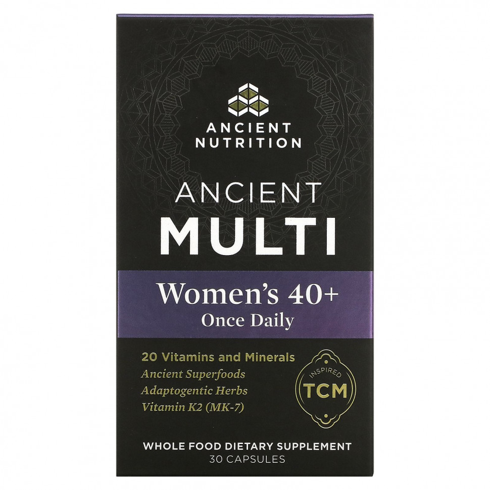   Dr. Axe / Ancient Nutrition, Ancient Multi,    40 , 1   , 30    -     , -  