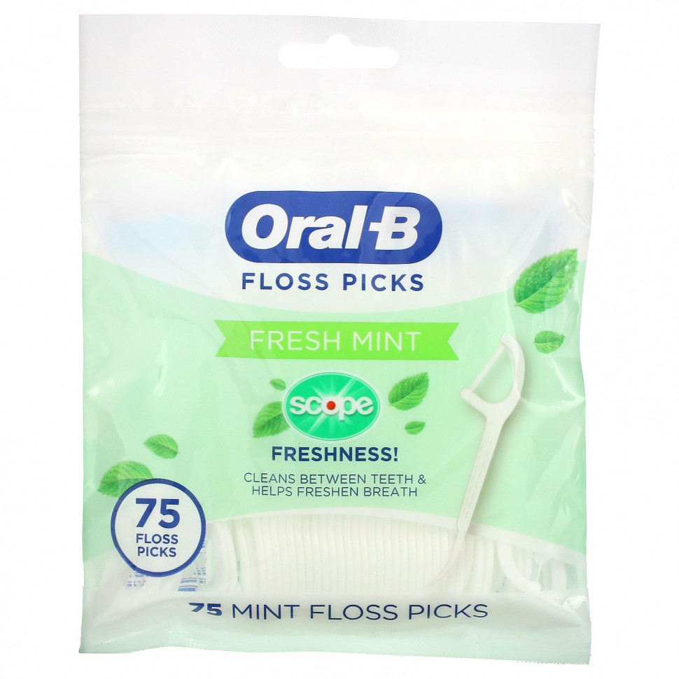   Oral-B, Scope Floss Picks,  , 75    -     , -  