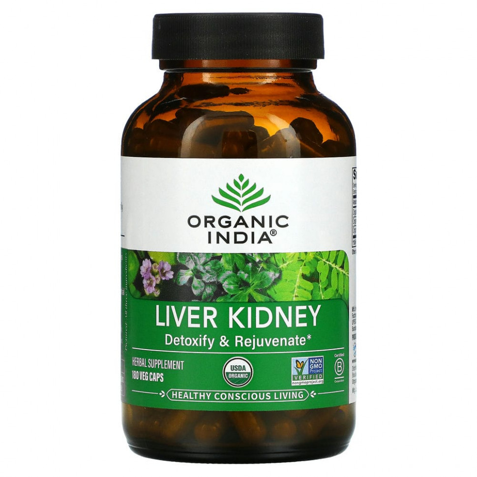   Organic India, Liver Kidney, 180     -     , -  