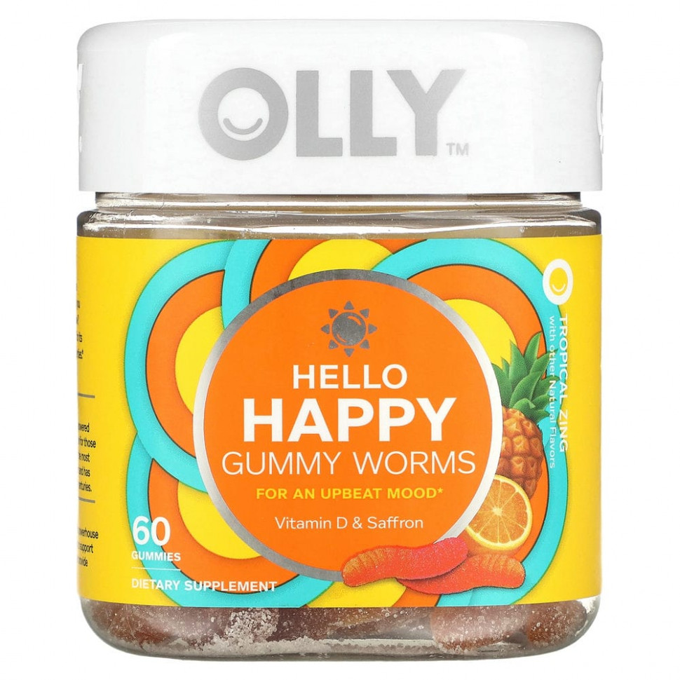  OLLY, Hello Happy,  ,  , 60    IHerb ()