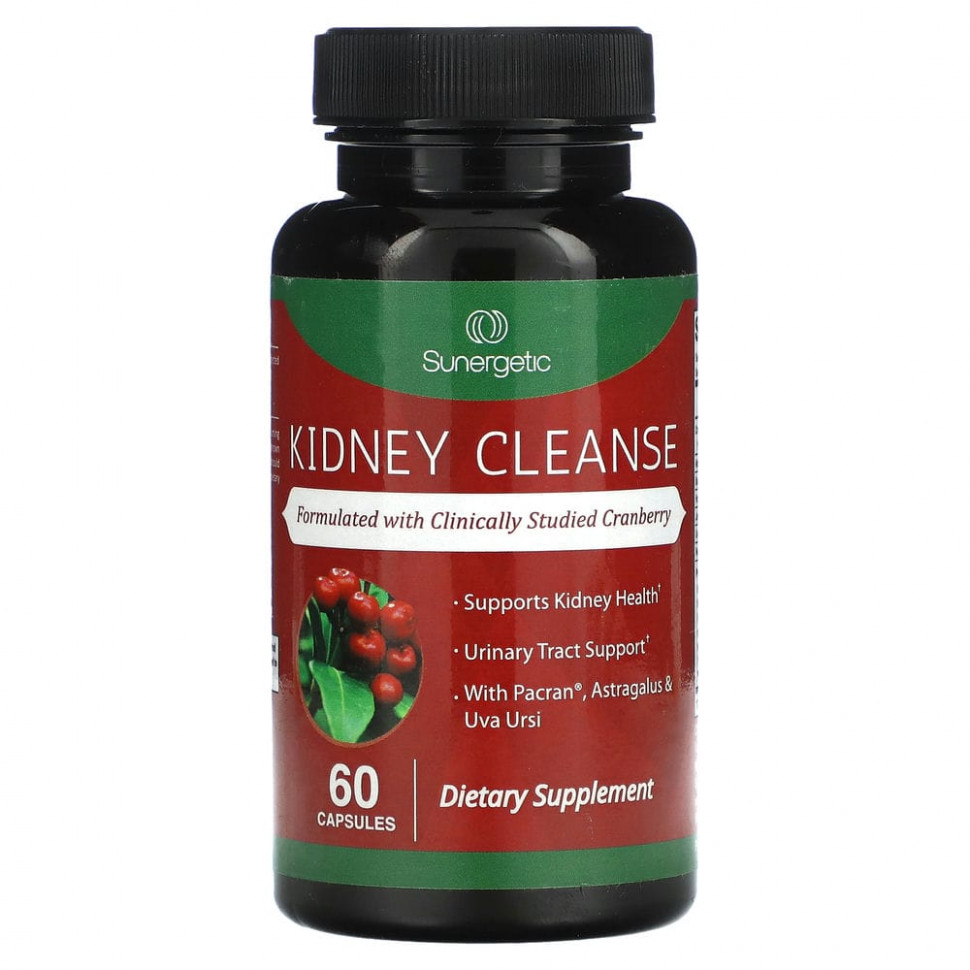   Sunergetic, Kidney Cleanse, 60    -     , -  