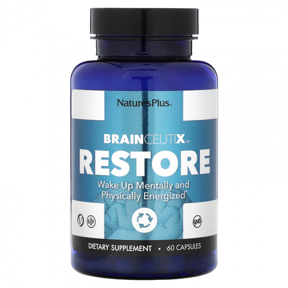   NaturesPlus, BrainCeutix Restore, 60    -     , -  