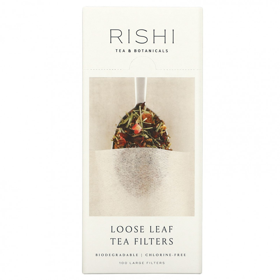   Rishi Tea, Loose Leaf Tea Filter Bags, 100 Bags   -     , -,   