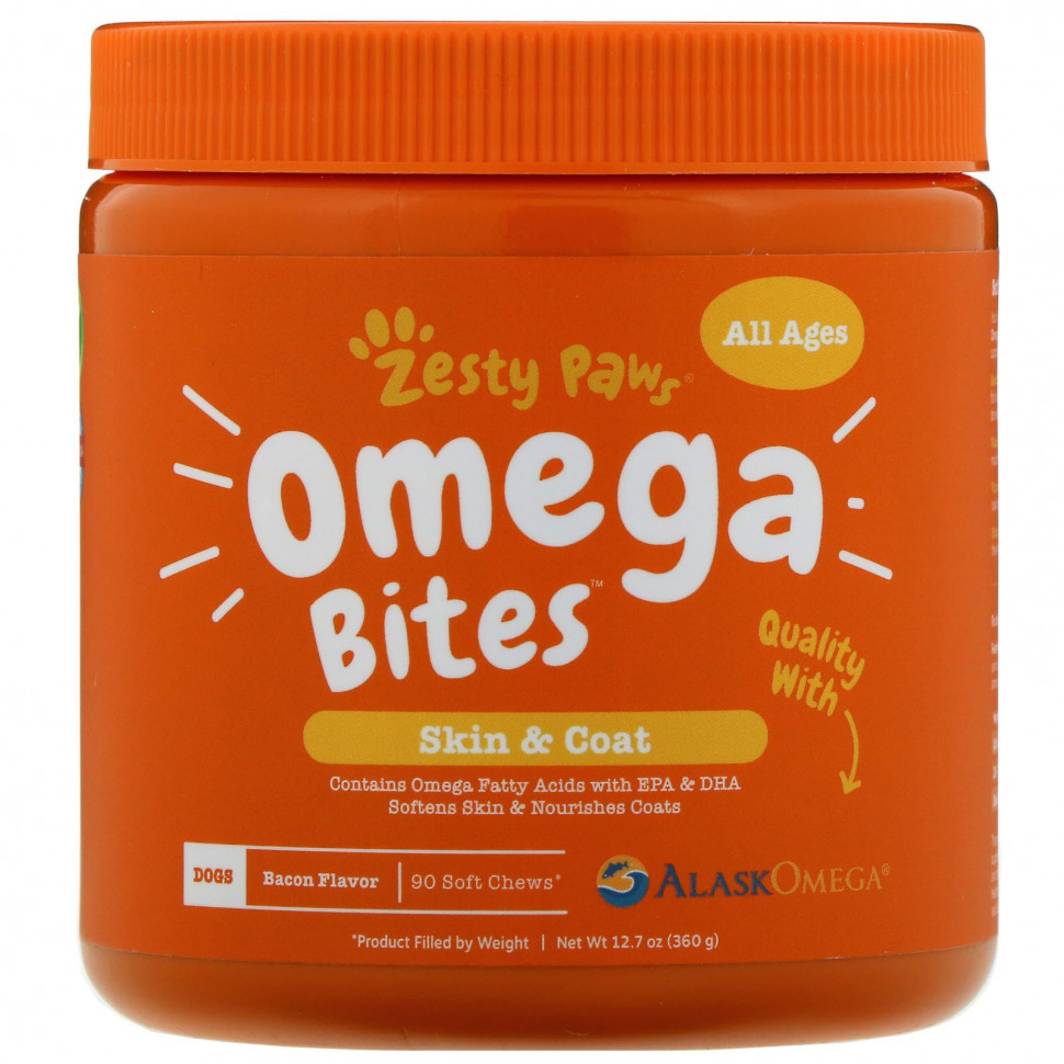  Zesty Paws, Omega Bites,   ,      ,   , 90     IHerb ()