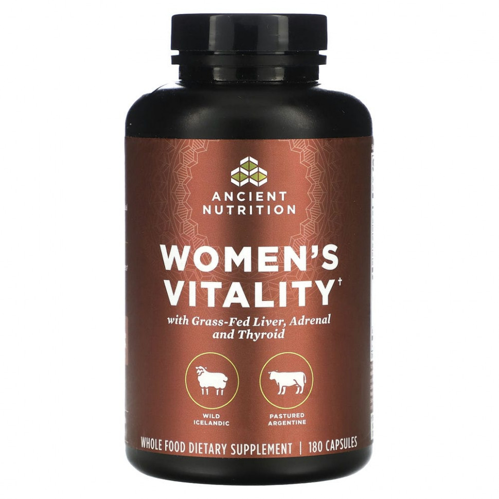   Dr. Axe / Ancient Nutrition, Women's Vitality, 180    -     , -,   