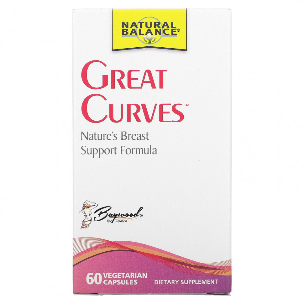   Natural Balance, Great Curves, 60 Vegetarian Capsules   -     , -,   