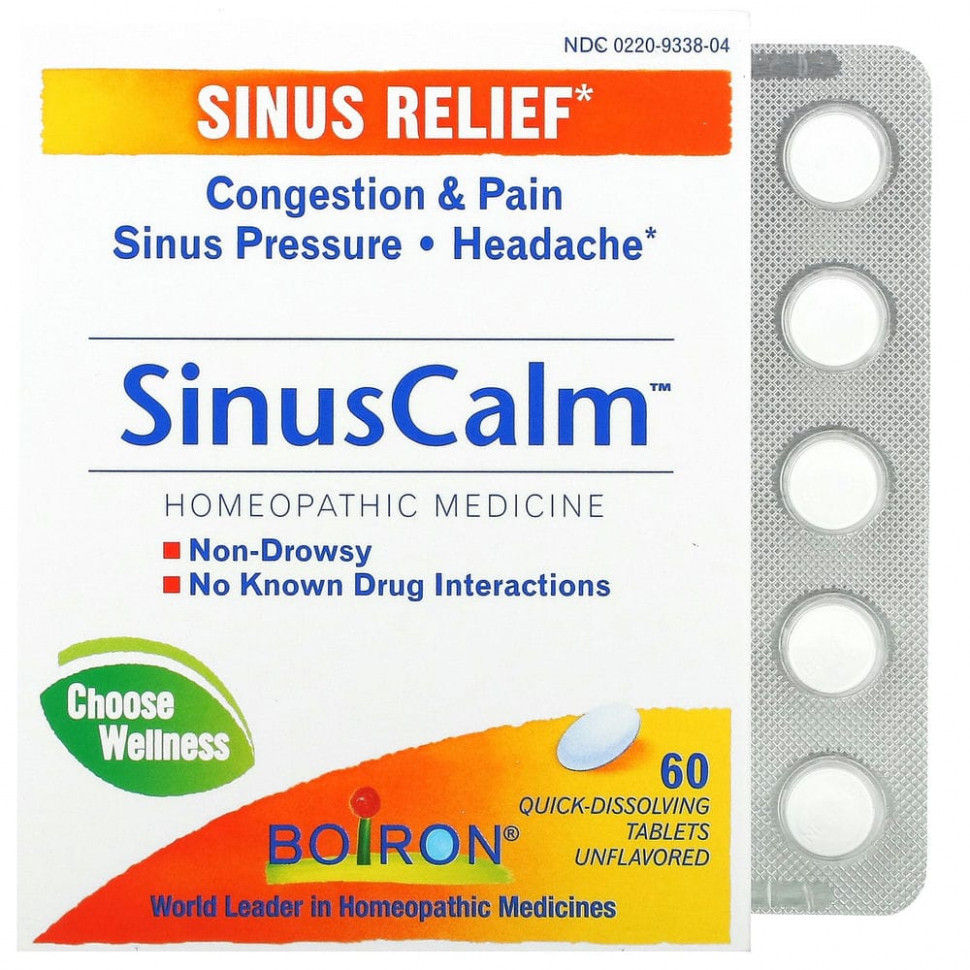   Boiron, SinusCalm, Sinus Relief,  , 60     -     , -  