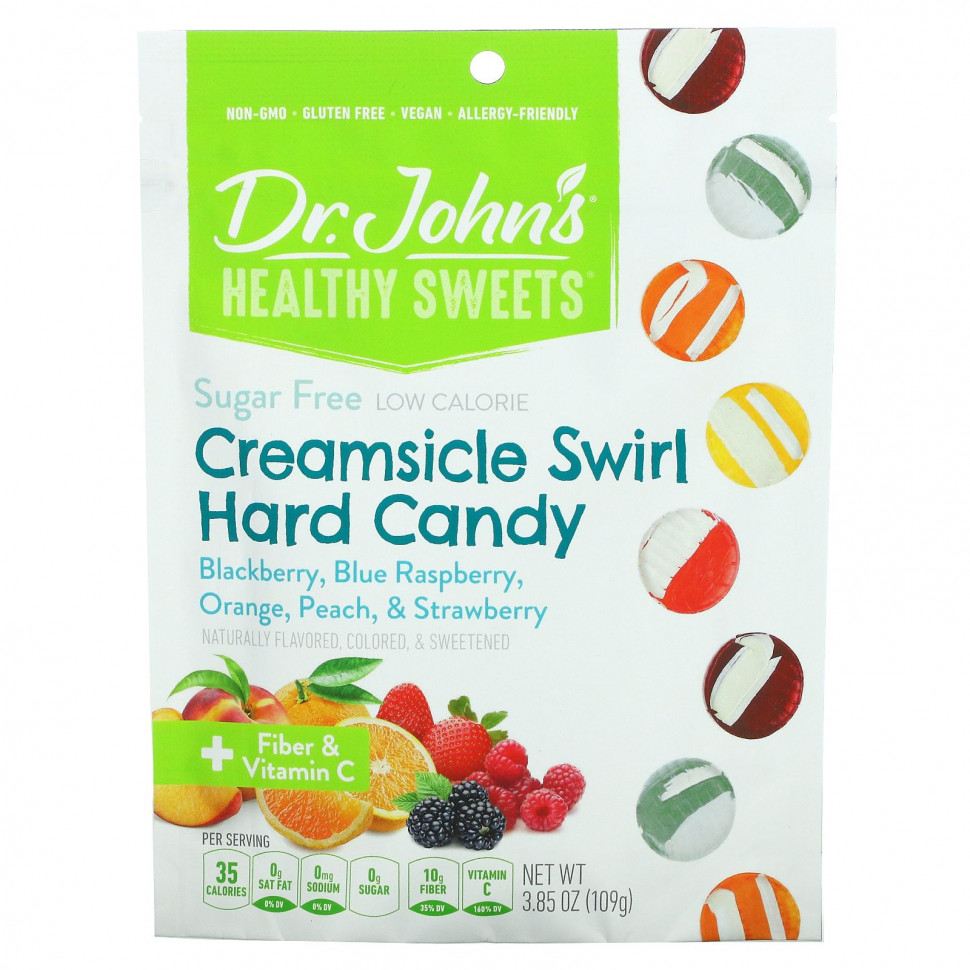   Dr. John's Healthy Sweets, Creamsicle Swirl, , +    C,  , 109  (3,85 )   -     , -  