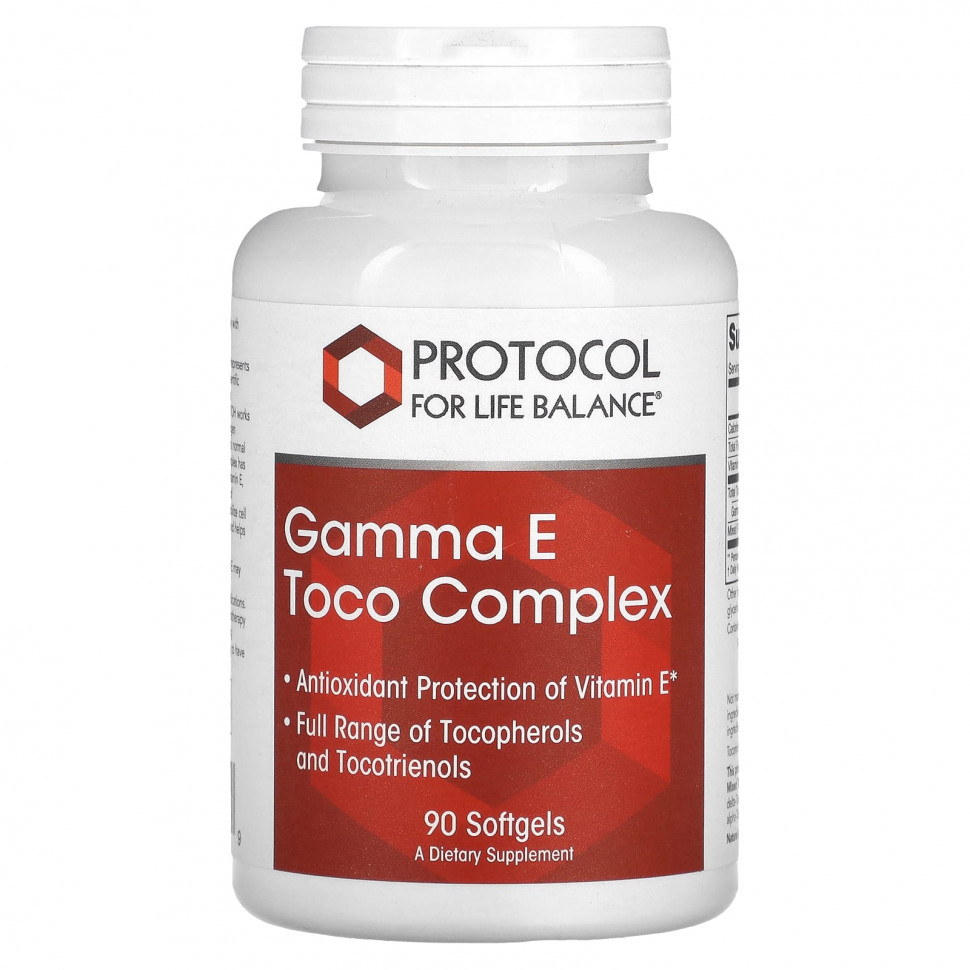   Protocol for Life Balance, Gamma E Toco Complex, 90     -     , -,   