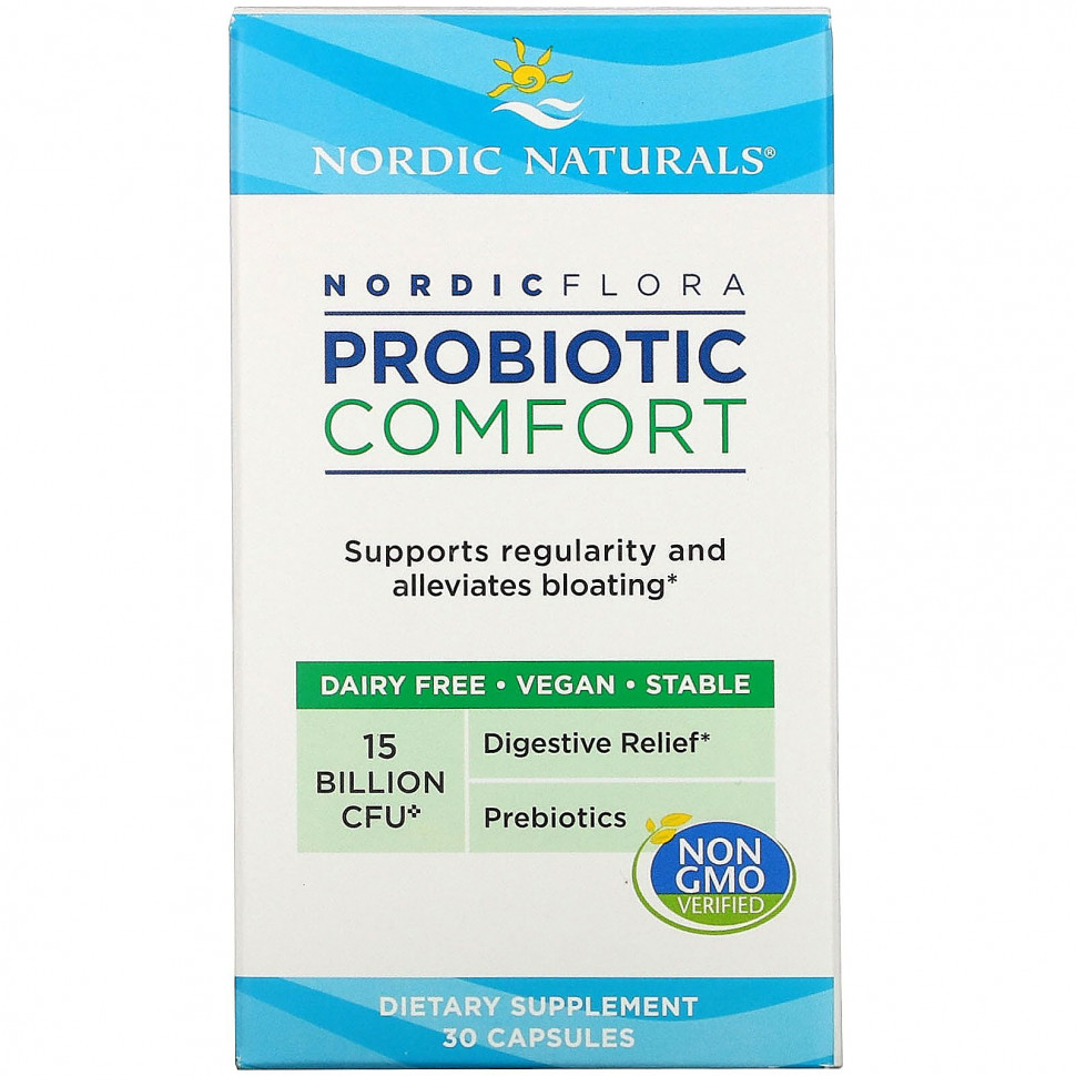   Nordic Naturals, Nordic Flora Probiotic, Comfort, 15  , 30    -     , -  