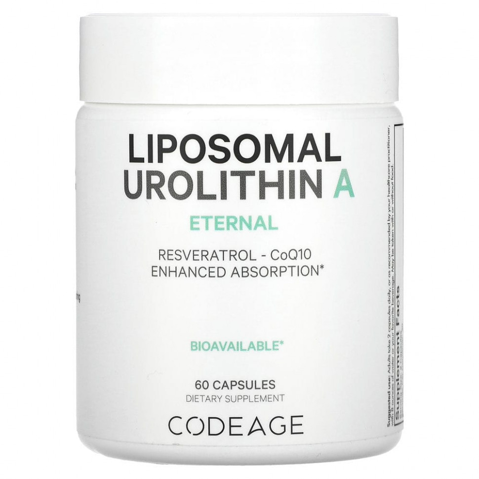   Codeage, Liposomal Urolithin A, Eternal, 60    -     , -  