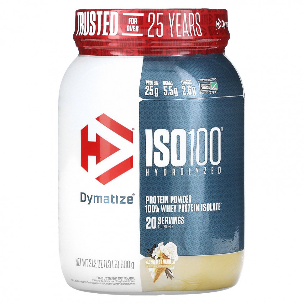   Dymatize, ISO 100, ,   100%   ,  , 600  (1,3 )   -     , -  