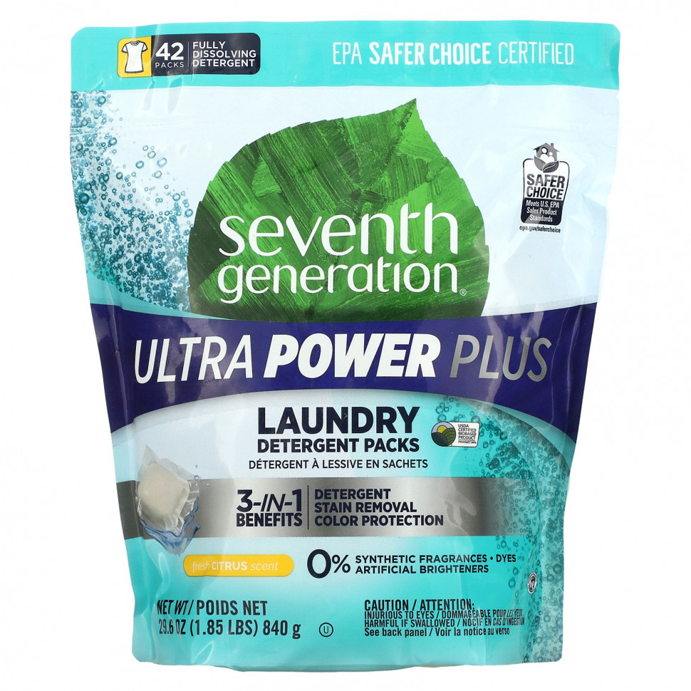   Seventh Generation,   , Ultra Power Plus,   , 42 , 840  (29,6 )   -     , -  