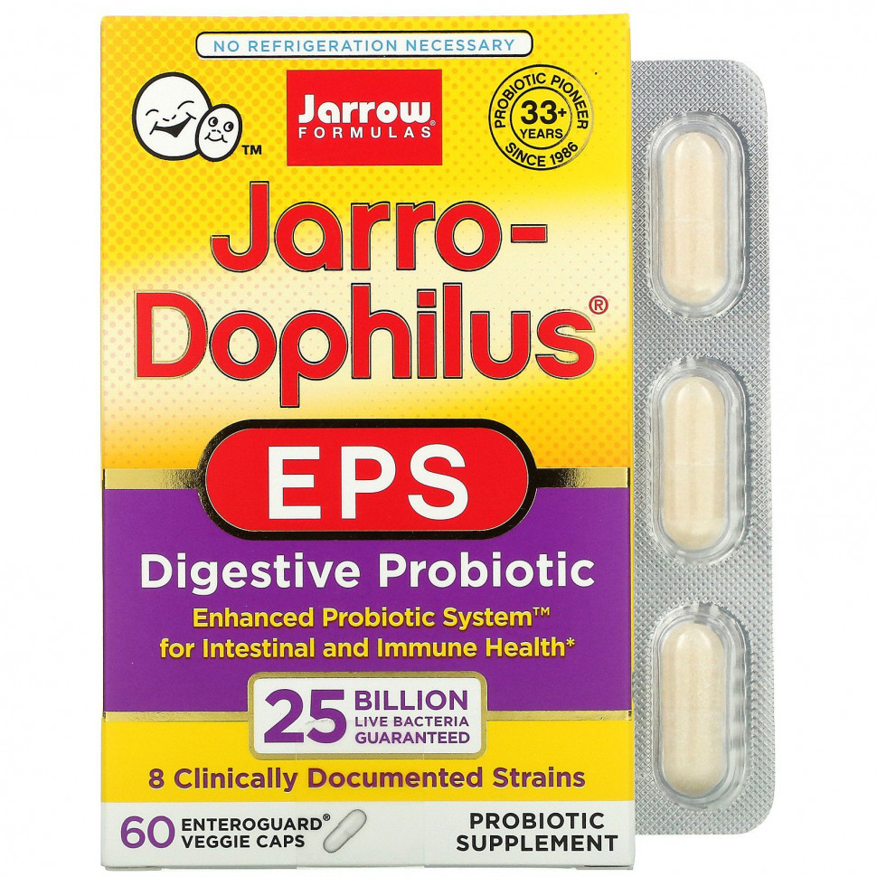   Jarrow Formulas, Jarro-Dophilus EPS, , 25 , 60     Enteroguard   -     , -  