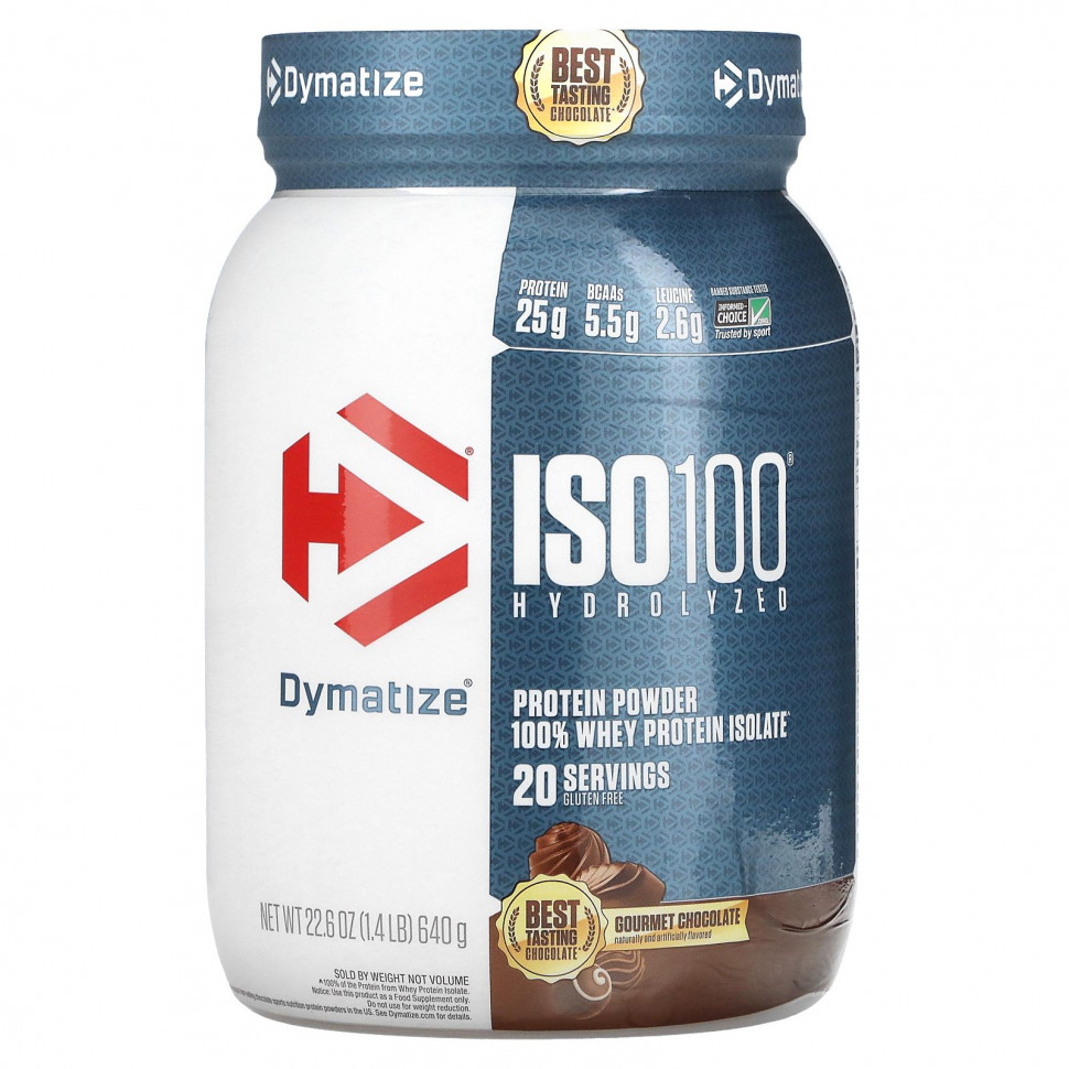   Dymatize, ISO100, , 100%   ,   , 640  (1,4 )   -     , -  