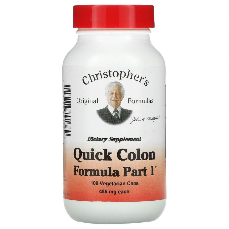   Christopher's Original Formulas, Quick Colon,    ,  1, 485 , 100     -     , -  