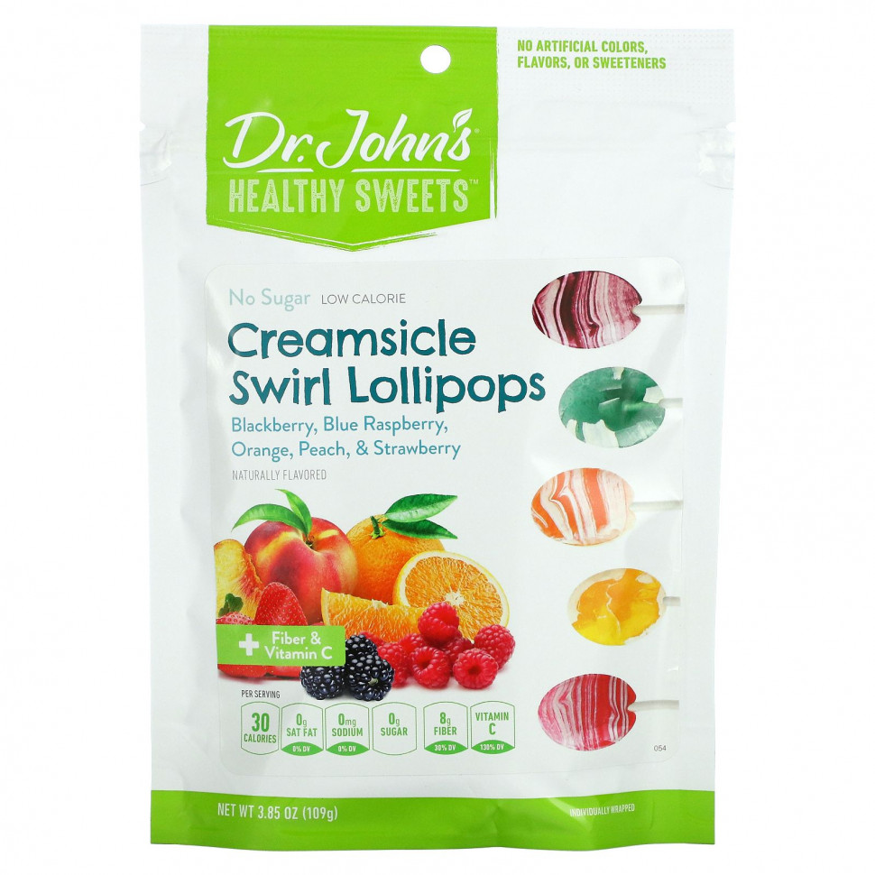   Dr. John's Healthy Sweets,    Creamsicle Swirl, +    C, ,  , ,   ,  , 109  (3,85 )   -     , -  