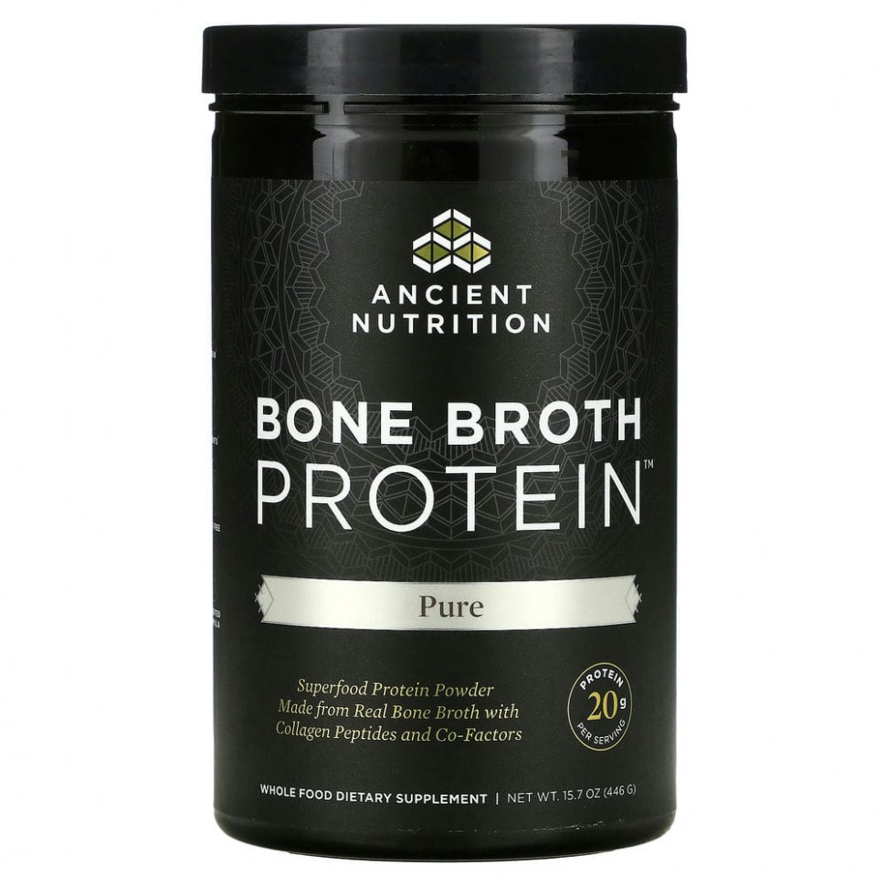   Dr. Axe / Ancient Nutrition, Bone Broth Protein,   , 446  (15,7 )   -     , -,   