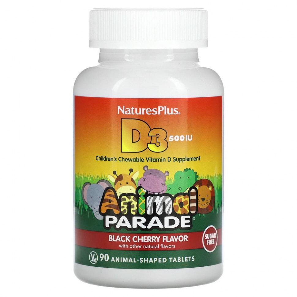   NaturesPlus, Source of Life, Animal Parade,  D3,  ,    , 12,5  (500 ), 90       -     , -  