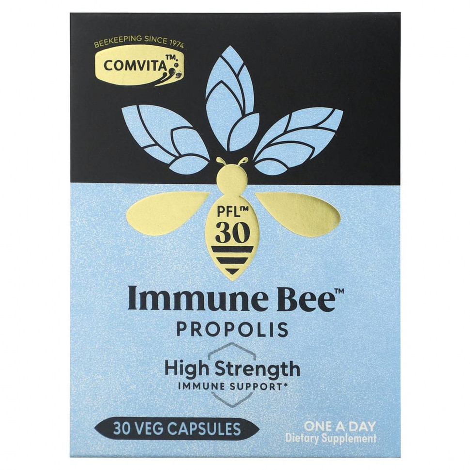   Comvita, Immune Bee Propolis, PFL30, 30 Veg Capsules   -     , -,   