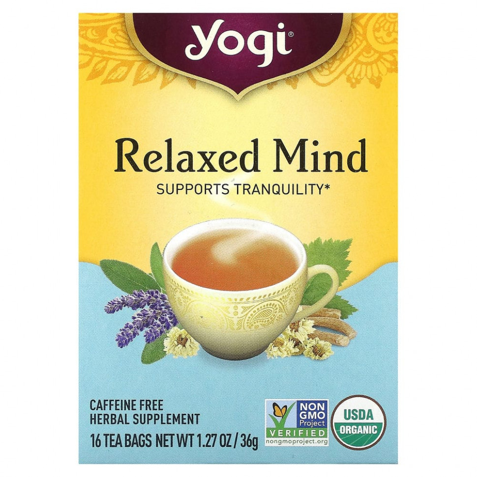  Yogi Tea, Relaxed Mind,   , 16  , 32  (1,12 )  IHerb ()