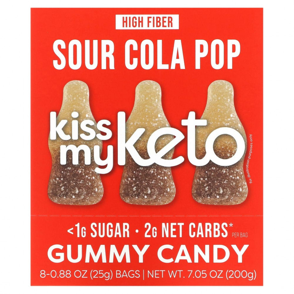   Kiss My Keto, Gummy Candy,  , 8   25  (0,88 )   -     , -  