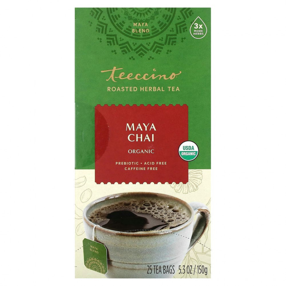   Teeccino,    , Maya Chai,  , 25  , 150  (5,3 )   -     , -  