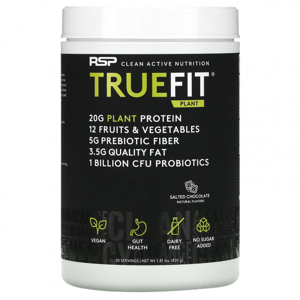   RSP Nutrition, TrueFit Plant Protein Shake,  , 820  (1,81 )   -     , -  