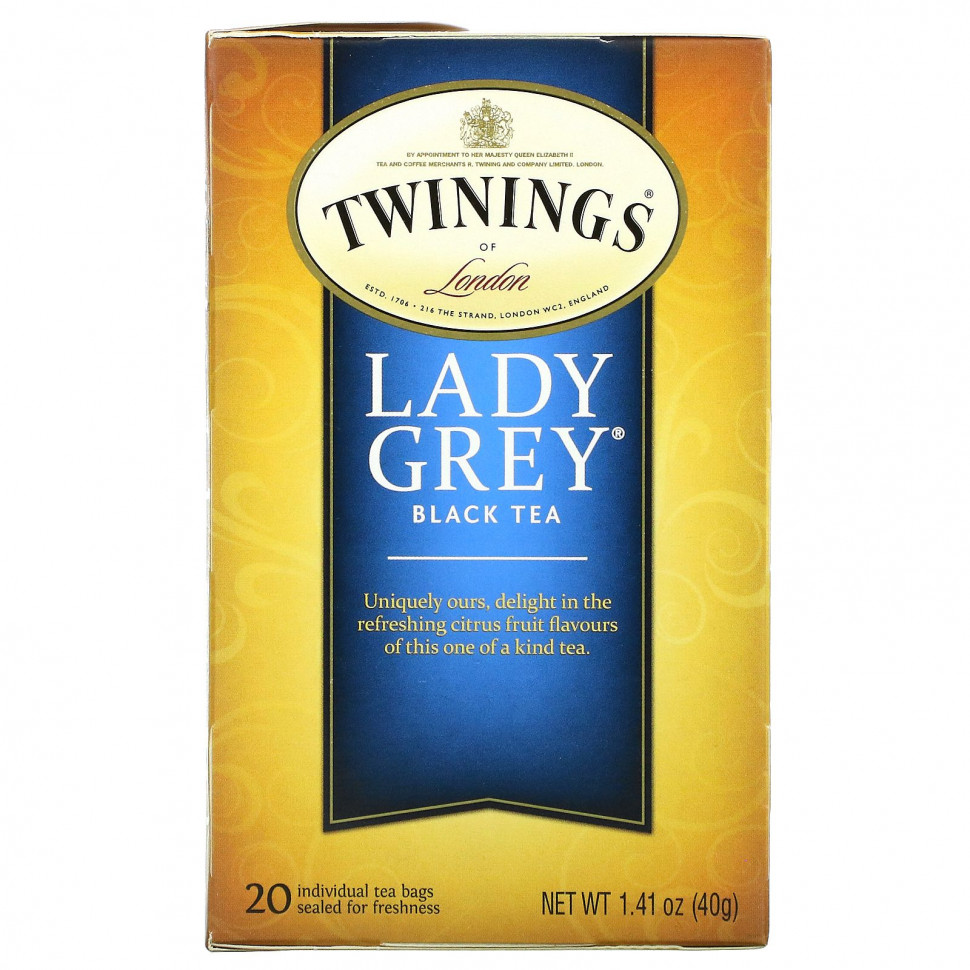   Twinings,   Lady Grey, 20  , 40  (1,41 )   -     , -  