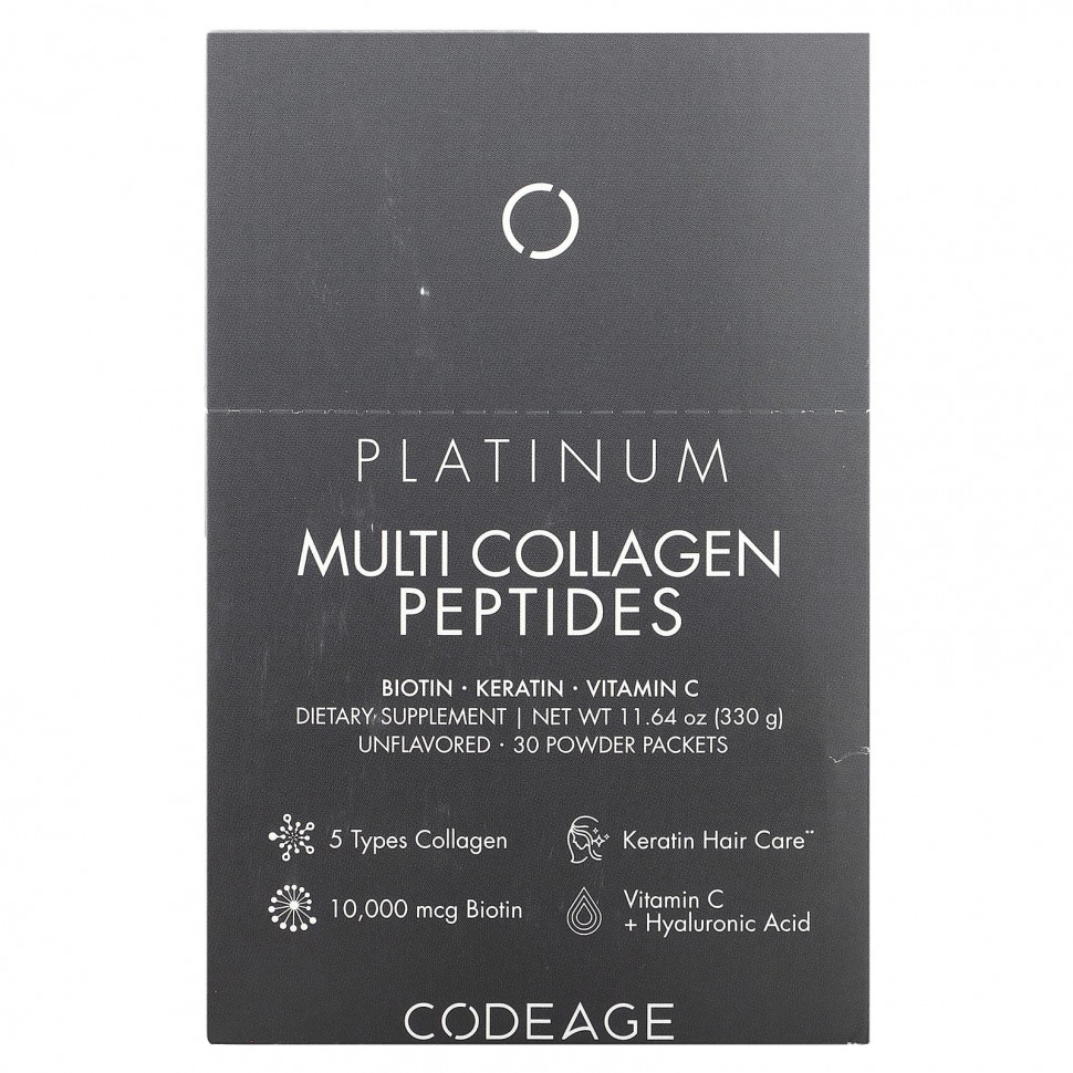   Codeage, Platinum Multi Collagen Peptides,  , 30   11  (0,38 )   -     , -  