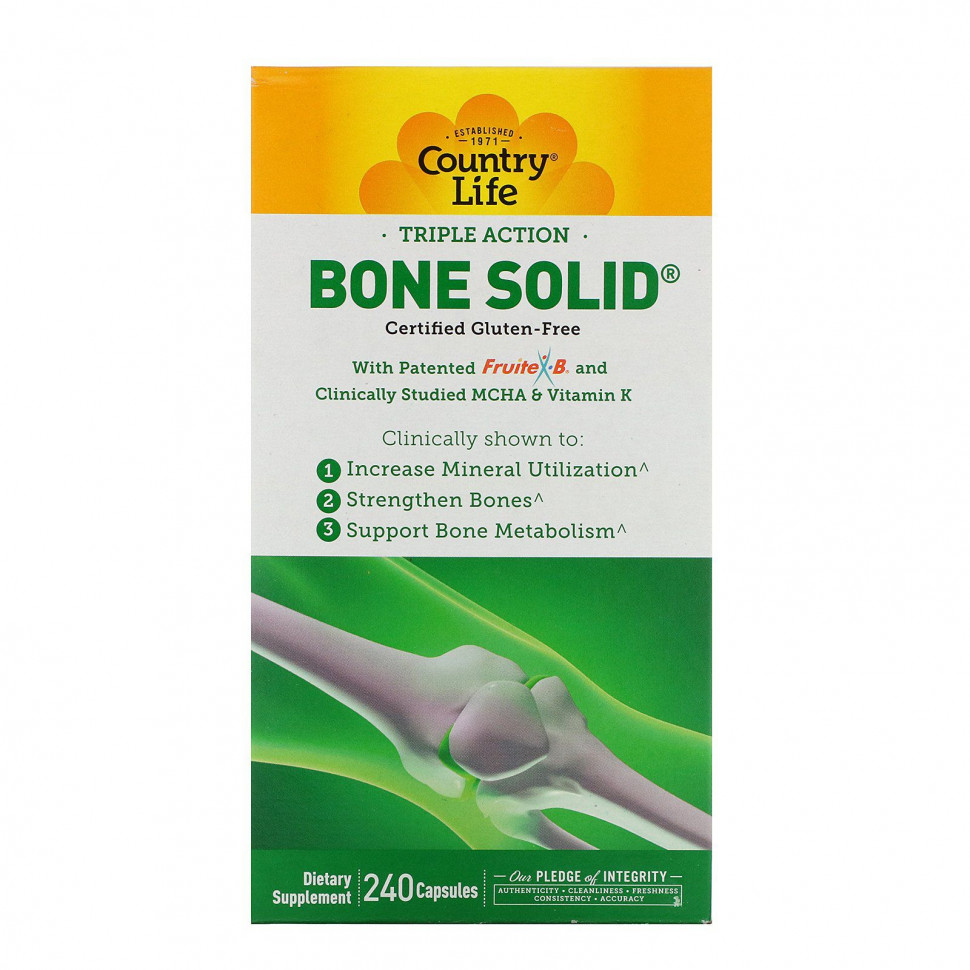  Country Life, Triple Action Bone Solid, 240   IHerb ()